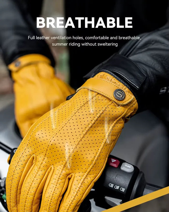 Gloves touch screen leather ’Kosa’