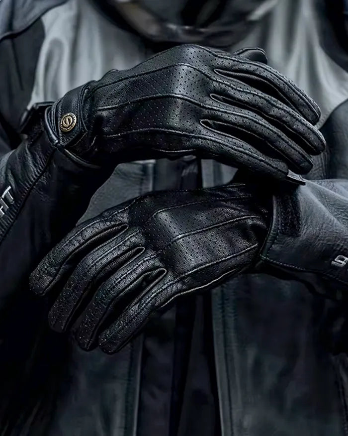 Gloves touch screen leather ’Kosa’