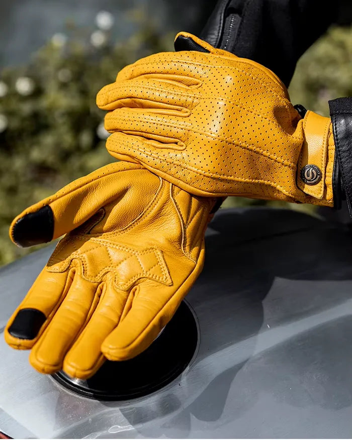 Gloves touch screen leather ’Kosa’