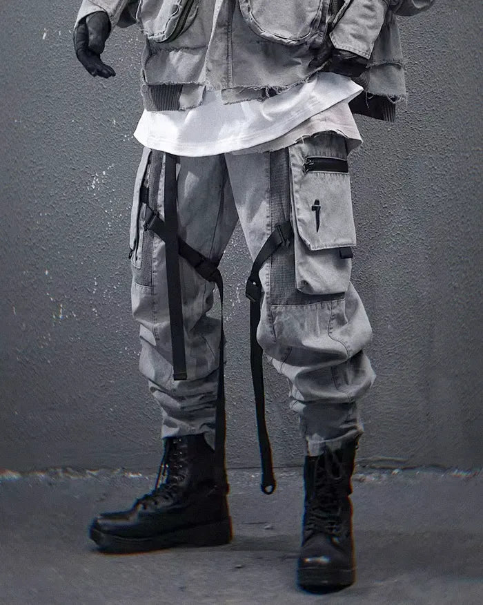 Grey techwear pants ’Ebino’ - TECHWEAR STORM™