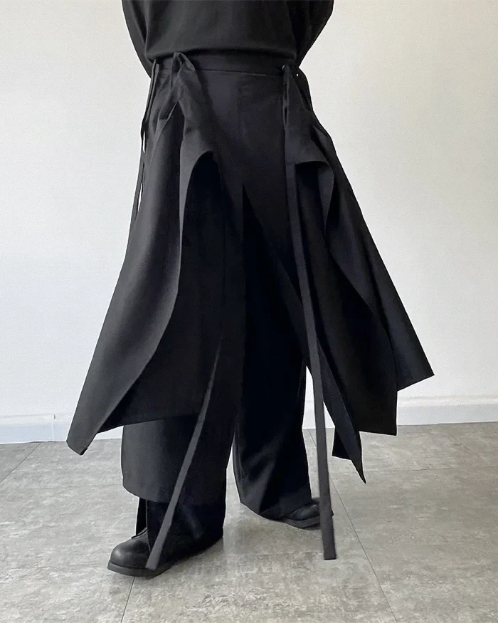 Hakama pants with Detachable Skirt ’Lizuka’ - TECHWEAR