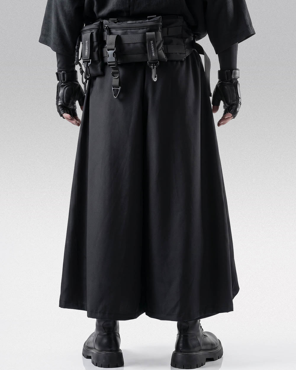 Hakama Style Pants ’Isaha’ - One Size / black