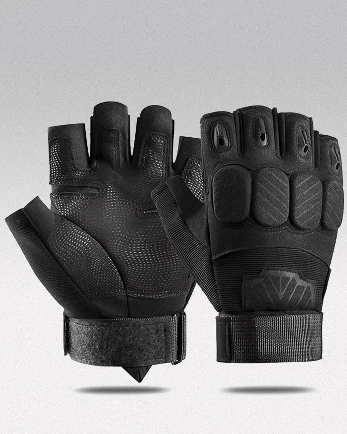 Half Finger Gloves ’Fukotsu’ - Black / M