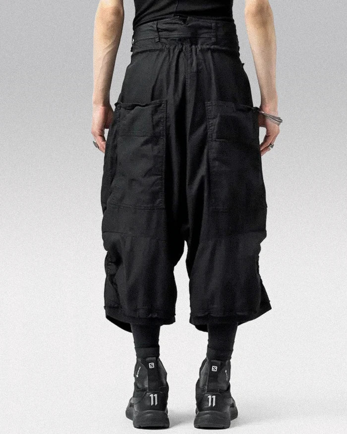Harem pants men black ’Tomako’ - TECHWEAR STORM™