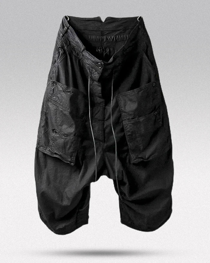 Harem pants men black ’Tomako’ - TECHWEAR STORM™