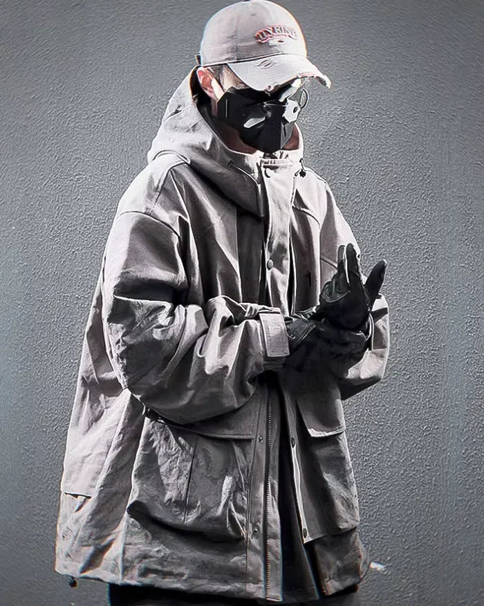Hooded jacket ’Chiryu’ - GRAY / M