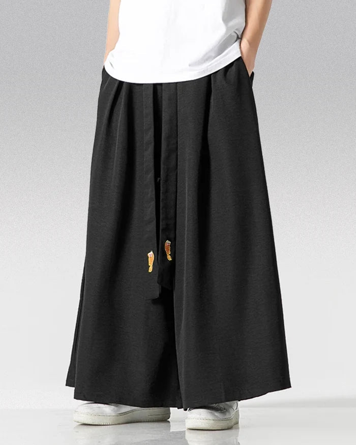Japanese loose pants ’Chikugo’ - TECHWEAR STORM™