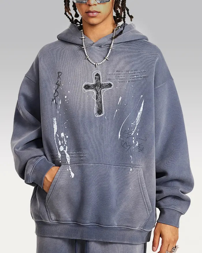 ’Kiyone’ Hoodie - blue / S