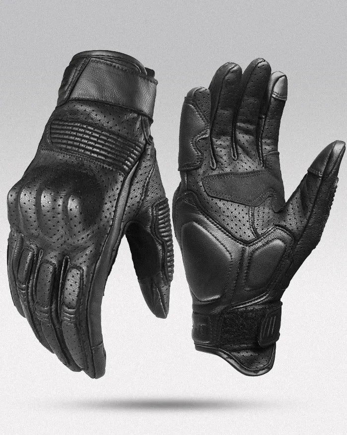 Leather gloves for touch screen ’Azahi’