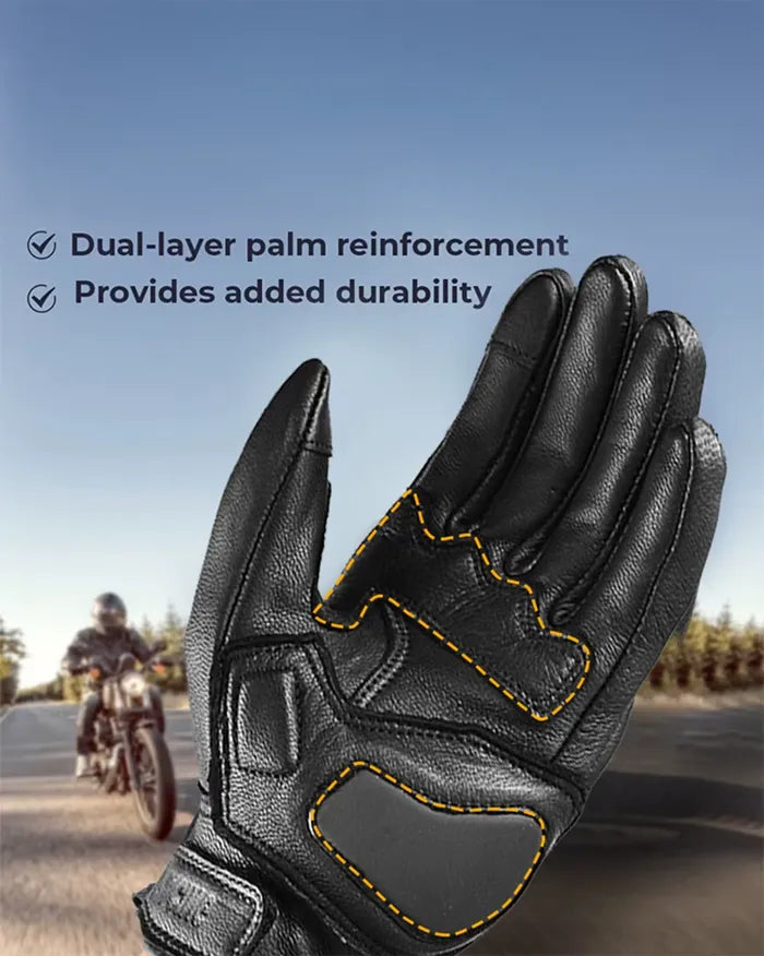 Leather gloves for touch screen ’Azahi’