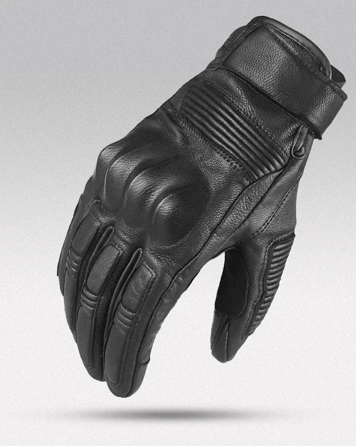 Leather gloves for touch screen ’Azahi’ - Winter / M