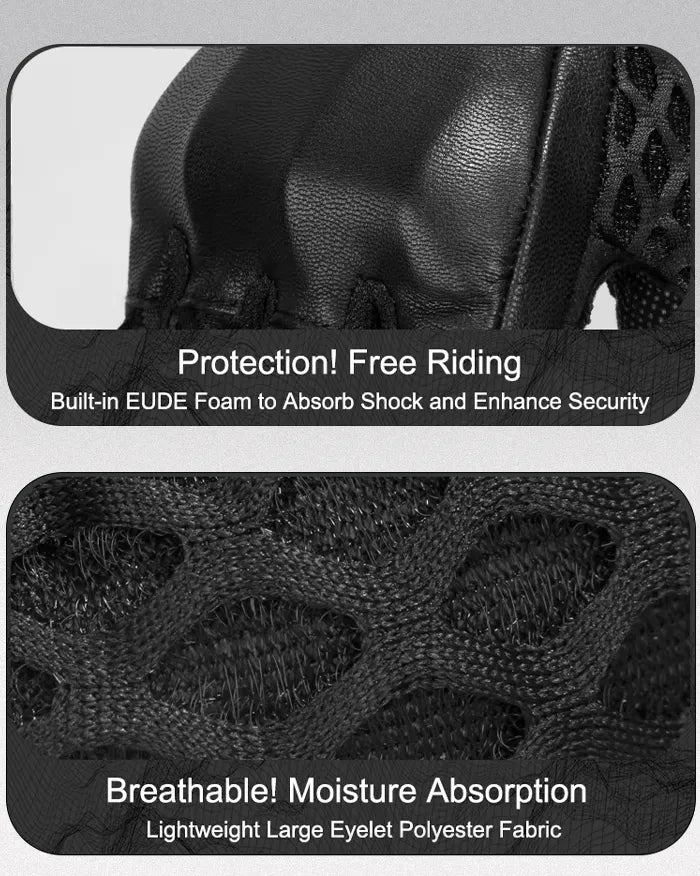 Leather gloves screen touch ’Shiboso’