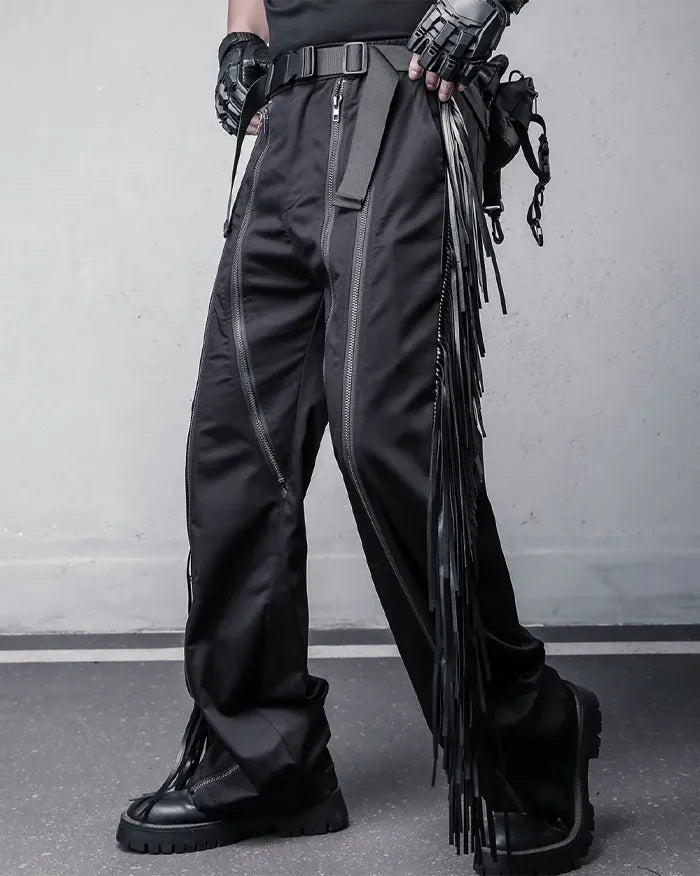 Leather Tassel pants ’Kasha’
