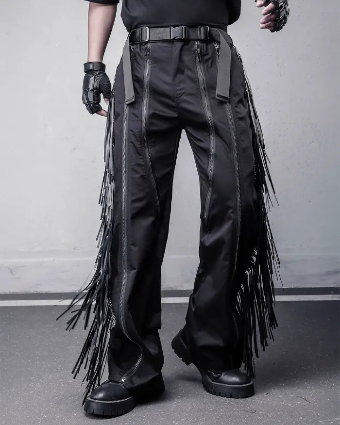 Leather Tassel pants ’Kasha’
