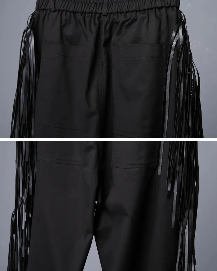 Leather Tassel pants ’Kasha’