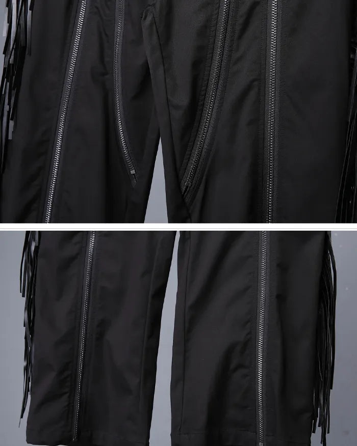 Leather Tassel pants ’Kasha’