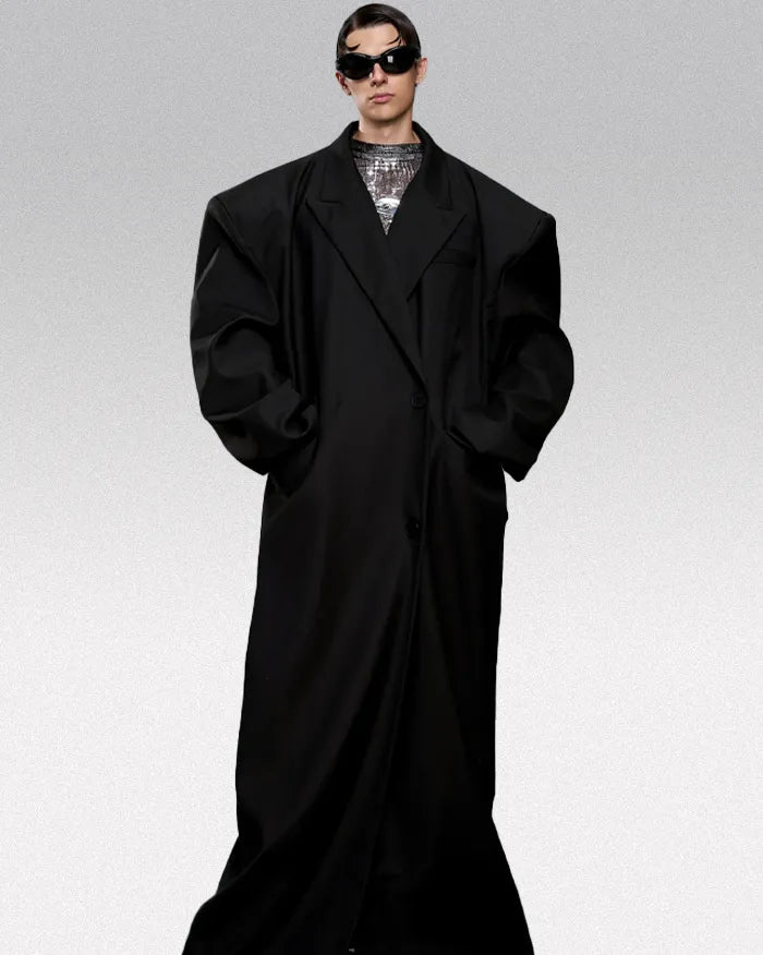 Long oversized trench coat 