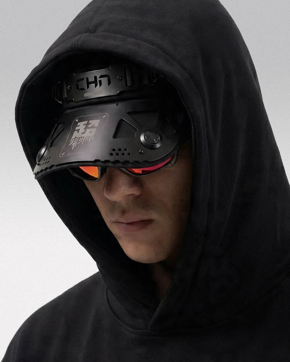 Mechanical visor ’Sharex’ - black / M (55-59 cm