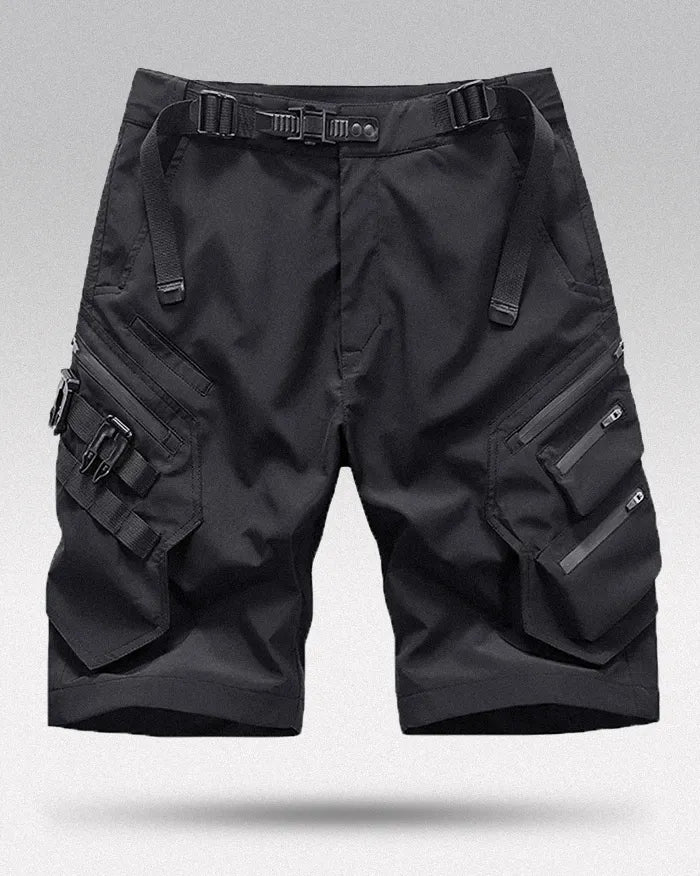 【美品 】BRIEFING TWO WAY CARGO Made in USA Men's black cargo shorts 