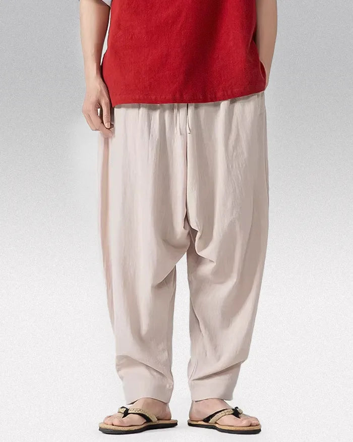 Men’s linen harem pants ’Kowada’
