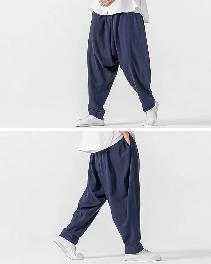 Men’s linen harem pants ’Kowada’