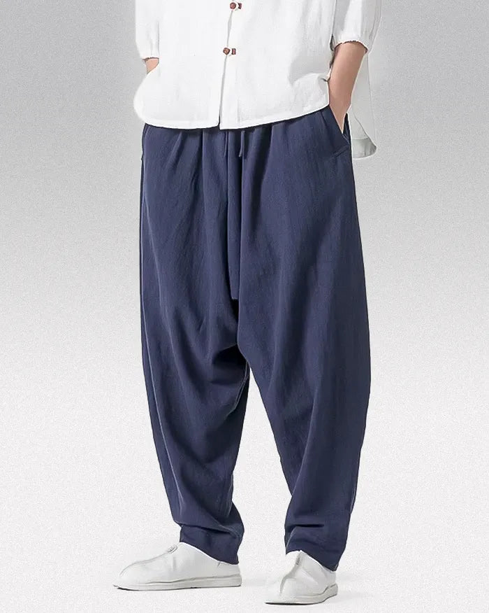 Men’s linen harem pants ’Kowada’
