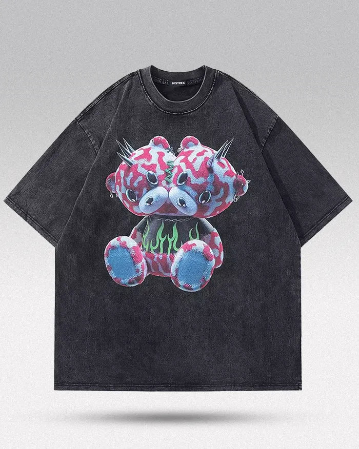 Men’s oversized graphic t-shirt ’Blayze’ - black / S