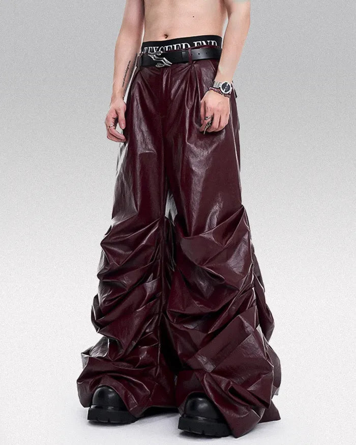 Opium leather pants ’Zorex’ Burgundy / XS