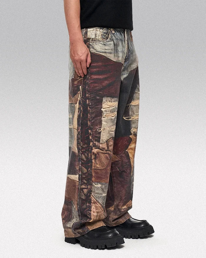 Printed jeans y2k ’Zentsu’ - TECHWEAR STORM™
