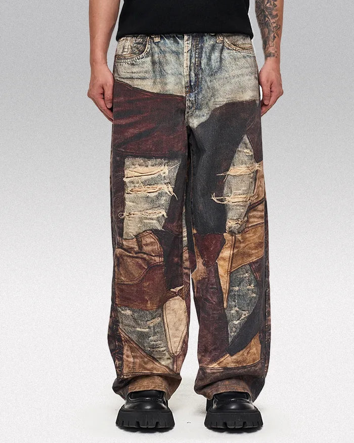 Printed jeans y2k ’Zentsu’ - TECHWEAR STORM™