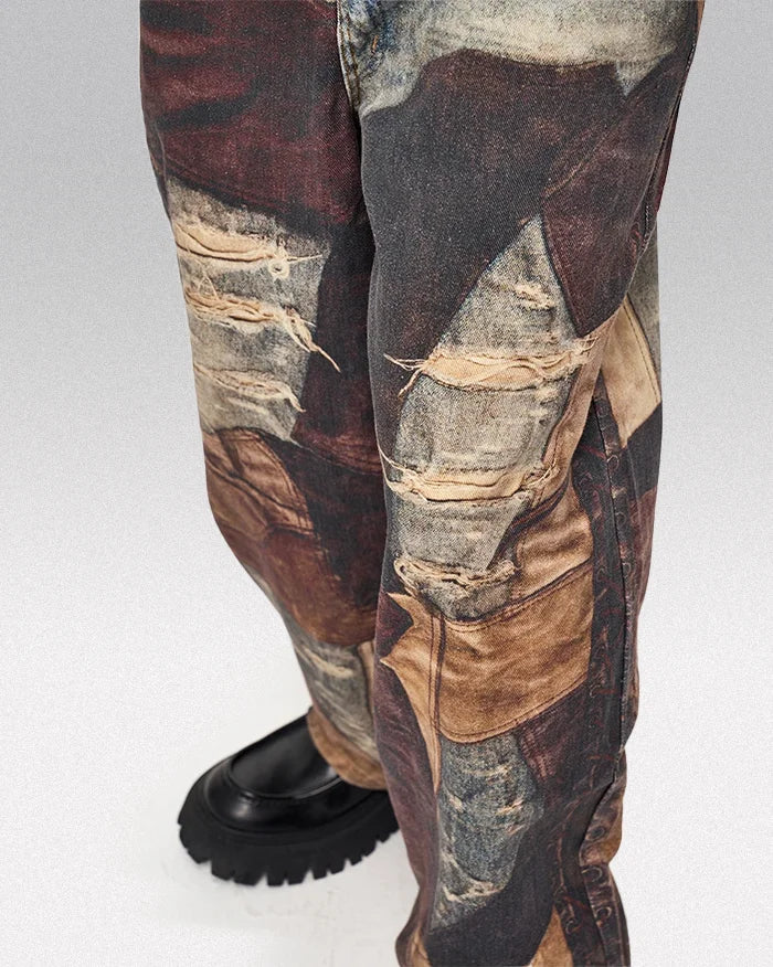 Printed jeans y2k ’Zentsu’ - TECHWEAR STORM™