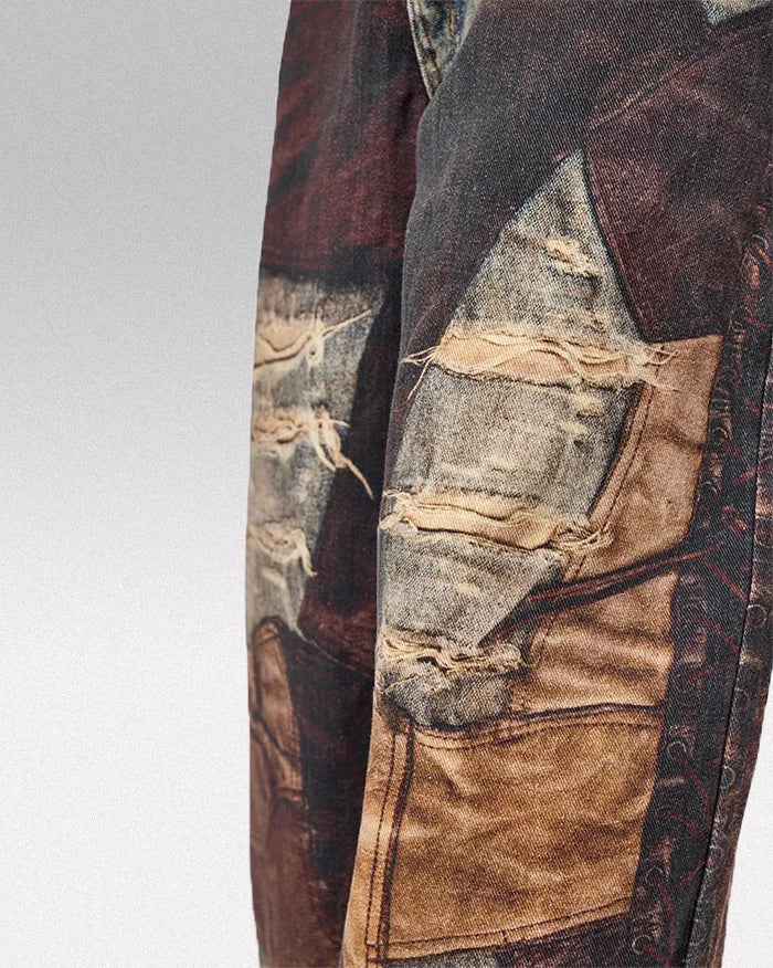 Printed jeans y2k ’Zentsu’ - TECHWEAR STORM™