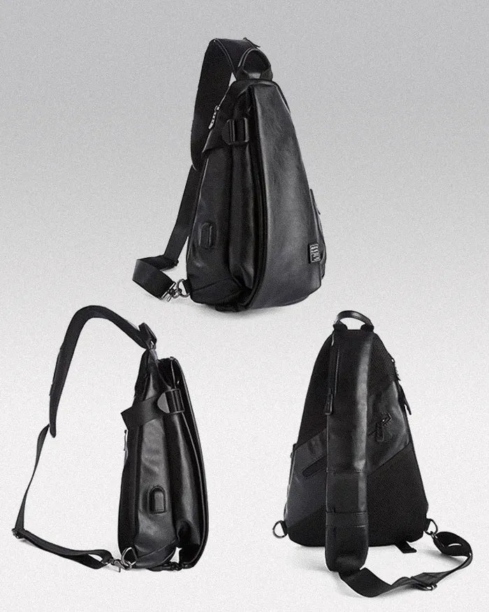 PU leather crossbody bag ’Chiyama’ - TECHWEAR STORM™