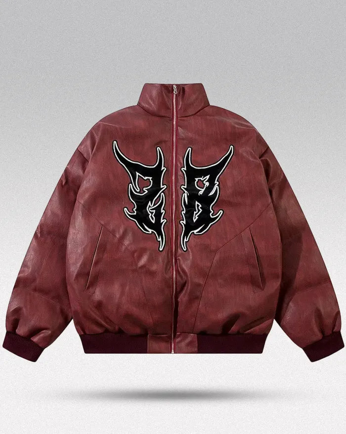 PU Leather Jacket Y2k 