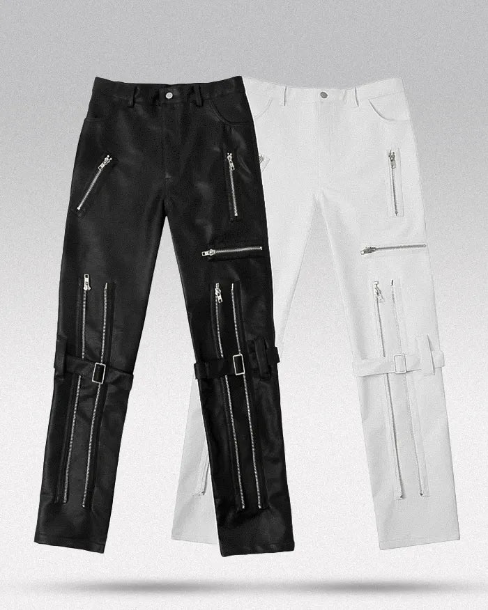 PU leather trousers ’Miura’ - TECHWEAR STORM™