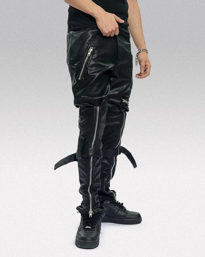 PU leather trousers ’Miura’ - TECHWEAR STORM™