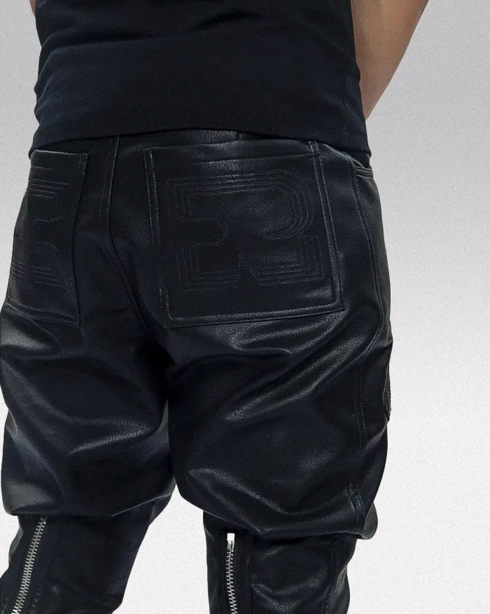 PU leather trousers ’Miura’ - TECHWEAR STORM™