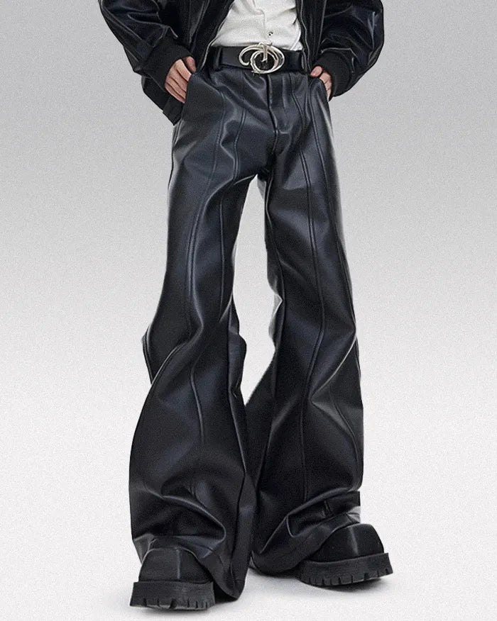 PU Leather Trousers ’Shihara’ - TECHWEAR STORM™