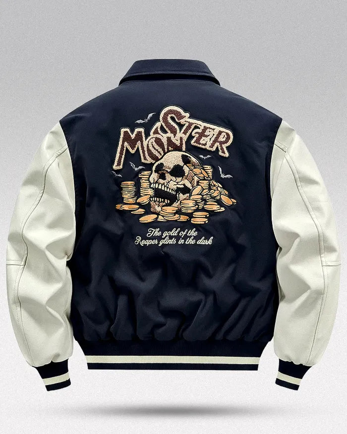 Reversible varsity jacket 