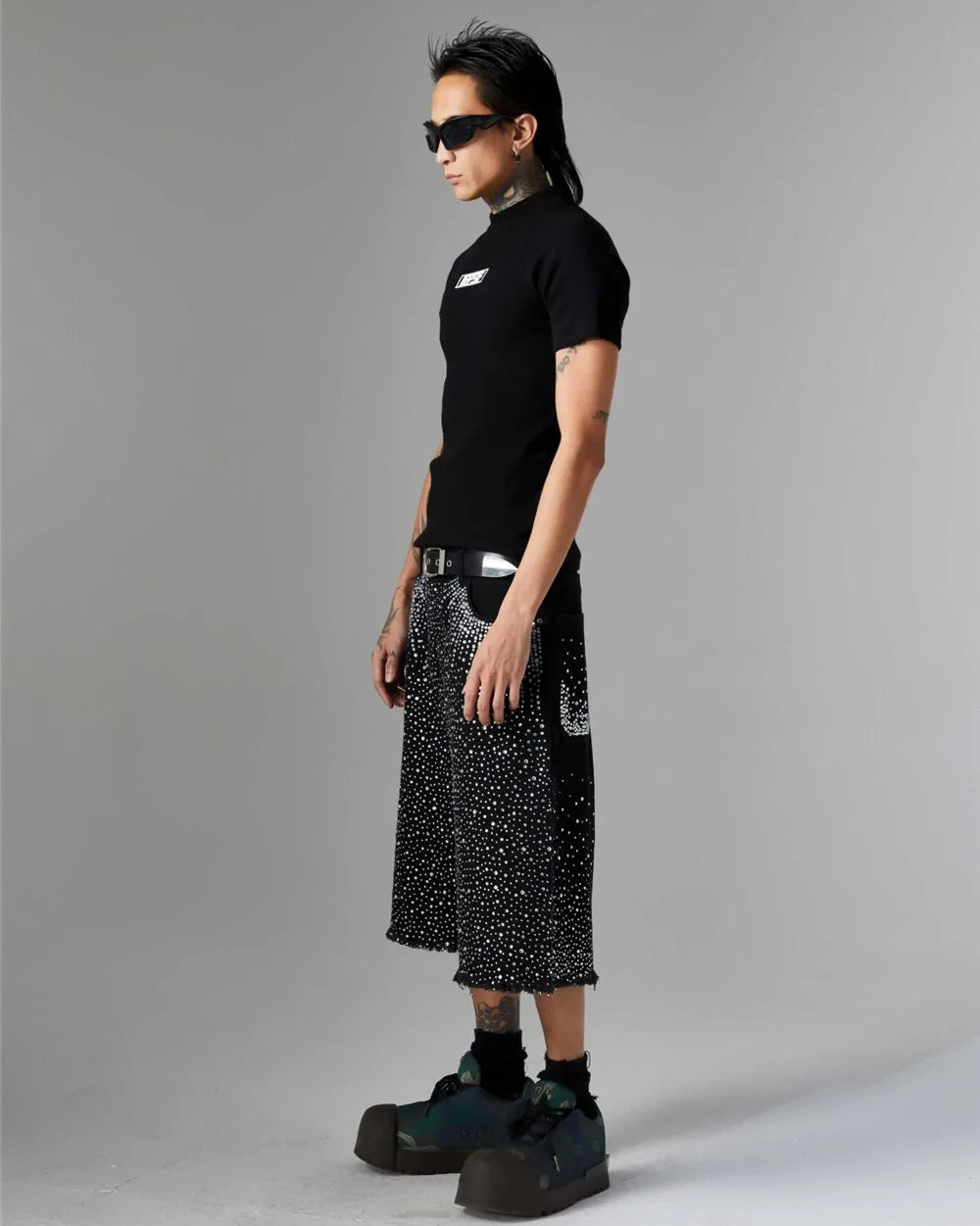 Rhinestone jorts ’Zekaka’
