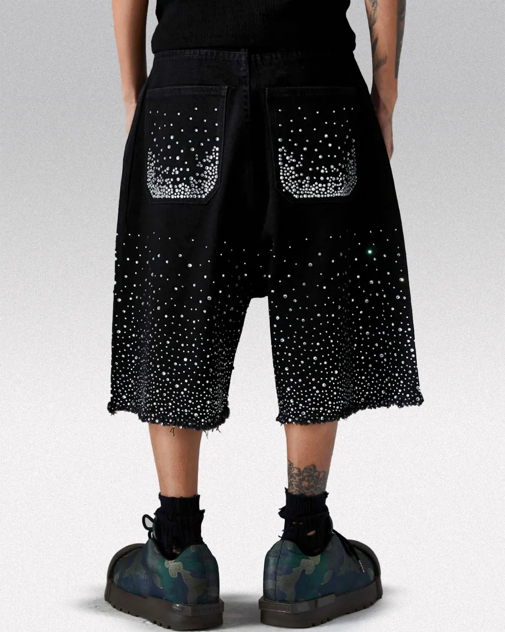 Rhinestone jorts ’Zekaka’