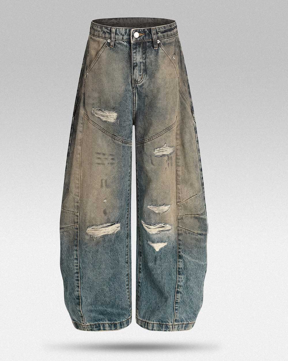Ripped Barrel Jeans ’Okyo’