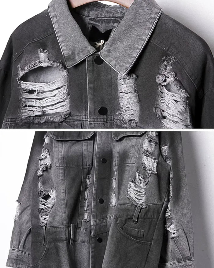 Ripped Denim Jacket ’Kagama’