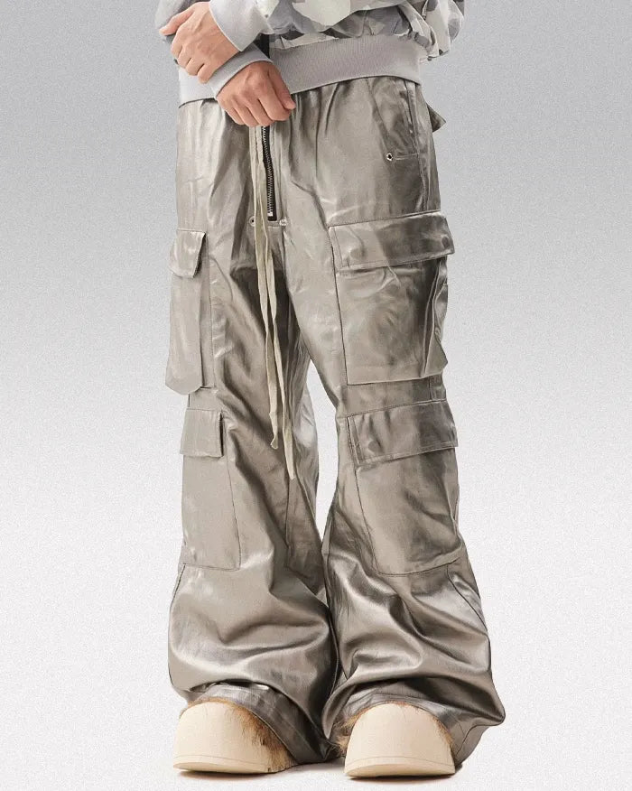Silver coated pants ’Yakada’