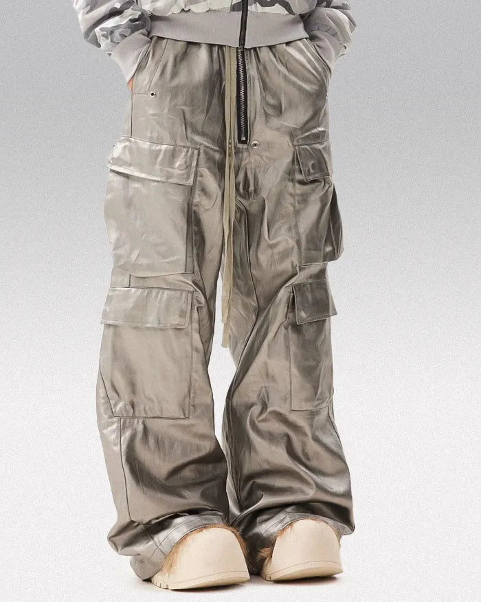 Silver coated pants ’Yakada’