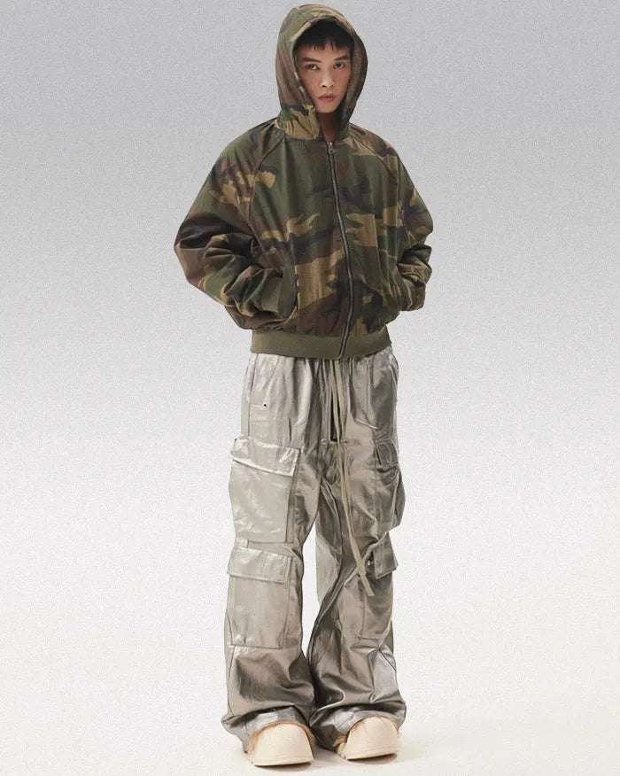 Silver coated pants ’Yakada’