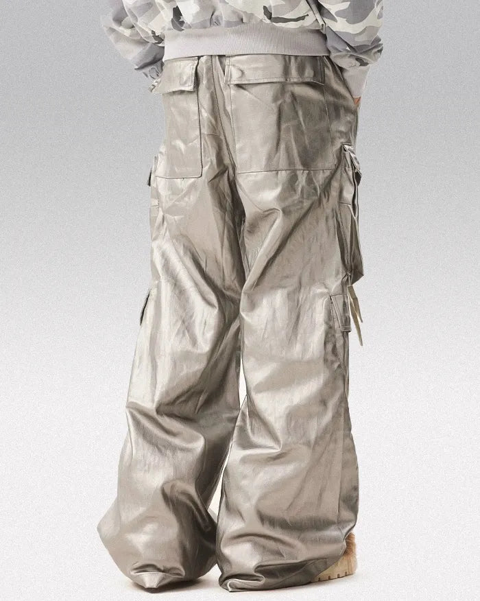 Silver coated pants ’Yakada’