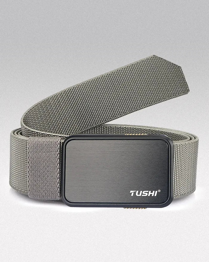 Stretch Belt for Men ’Kutsu’ - Light gray / 120cm