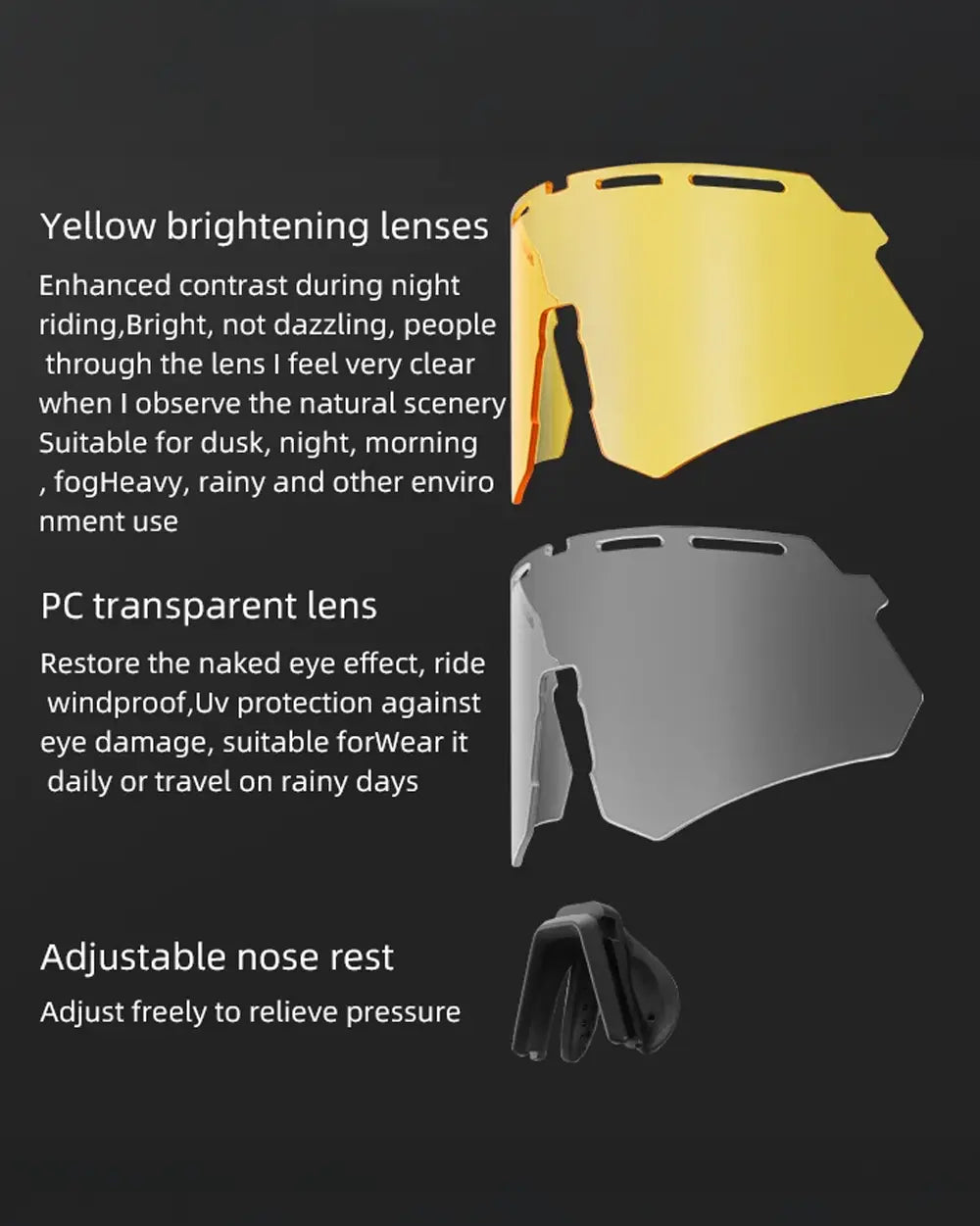 Sunglasses with interchangeable lenses ’Recon’