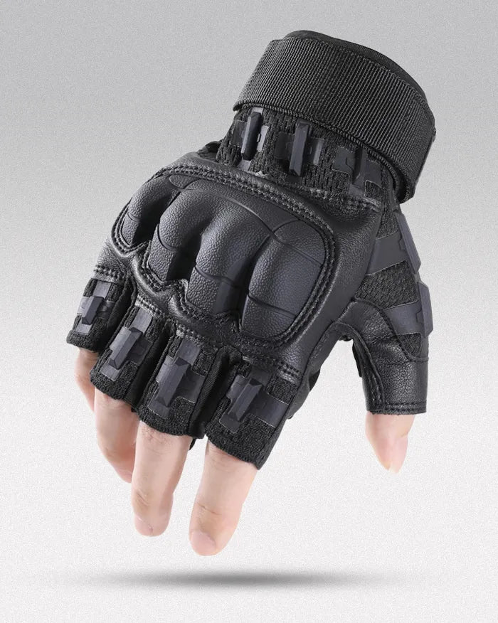 Tactical Fingerless Gloves ’Shiyo’ - Black / M